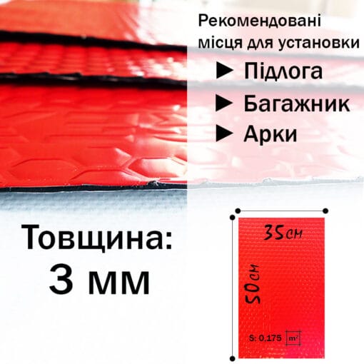 Где использовать 3мм виброизоляцию