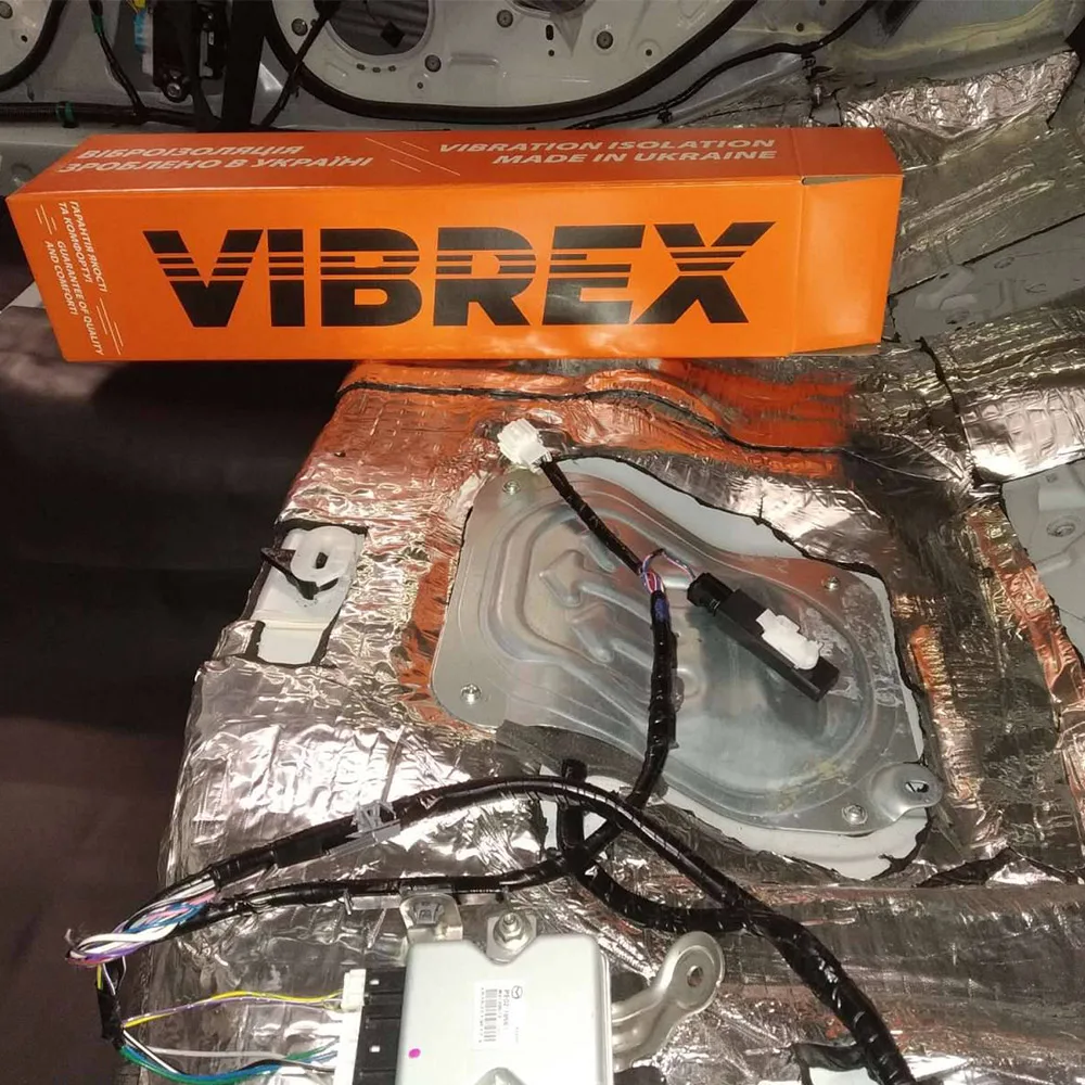 Виброизоляция 3 мм (Vibrex: Standard) 500x4000 11 Обробка підлоги 3 мм віброізоляцією